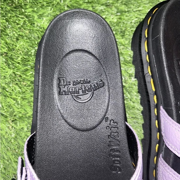 DR MARTENS WOMENS BLAIRE LOW STRAP FLOWER SANDALS NWB LILAC - Picture 5 of 6